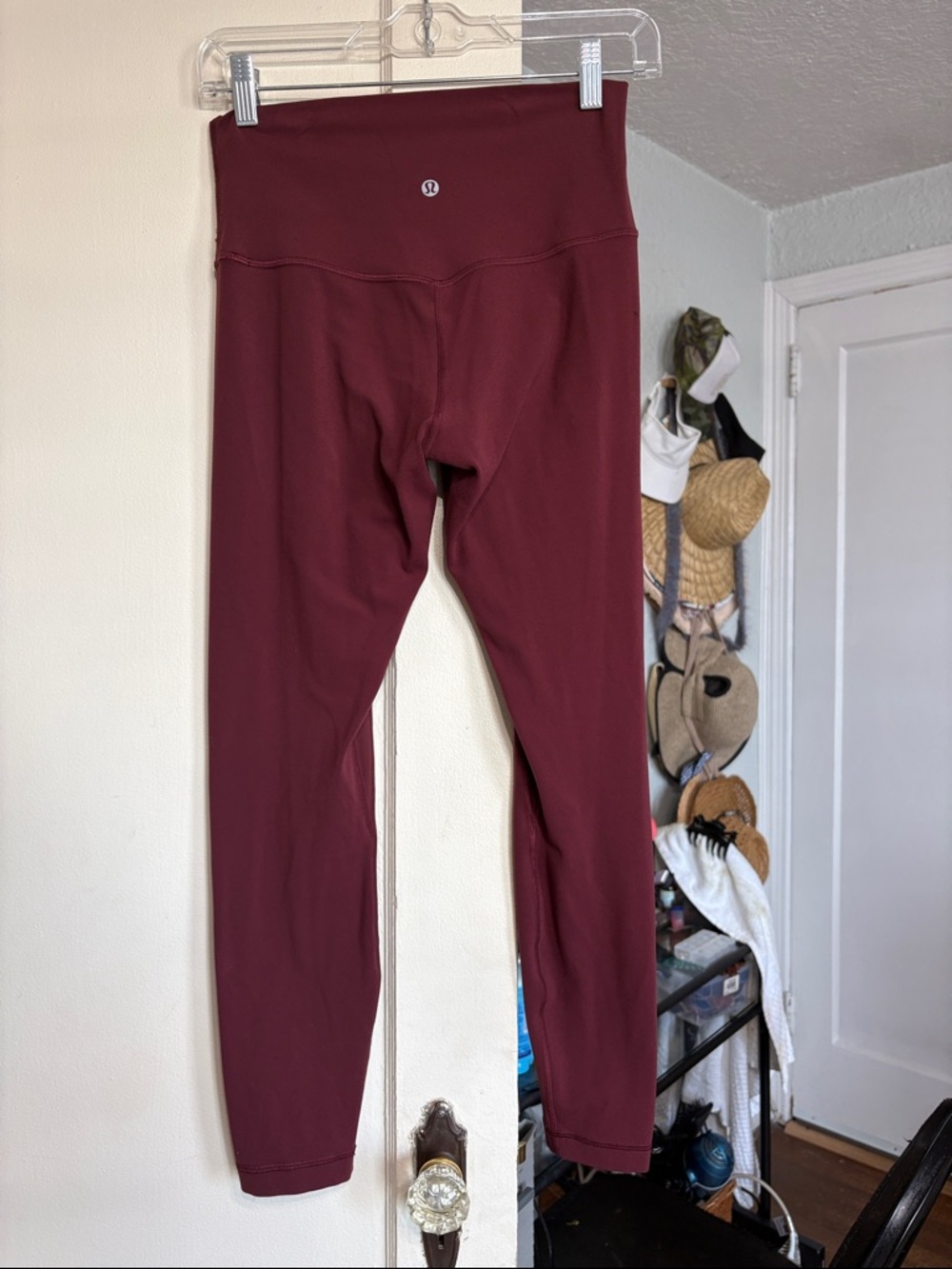 Lululemon Women's Maroon High-Rise Leggings